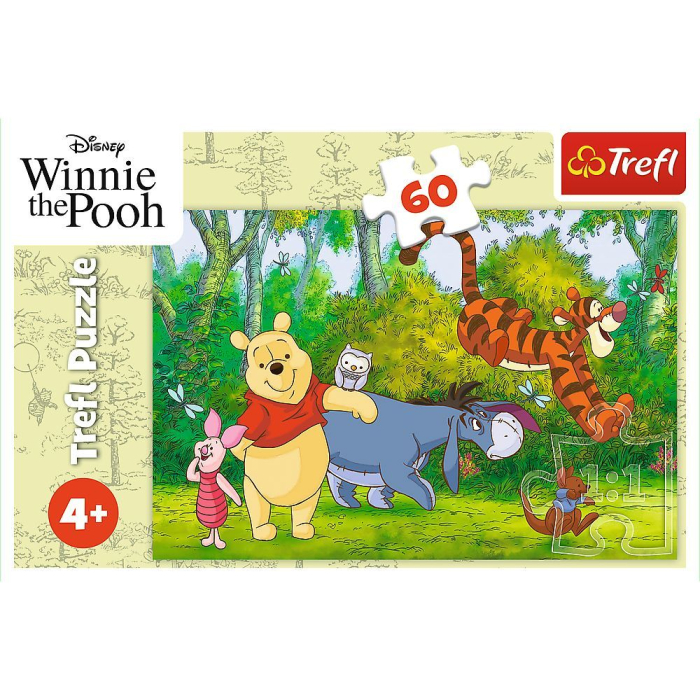 PUZZLE TREFL 60 DISNEY WINNIE THE POOH MIERE DELICIOASA [3]