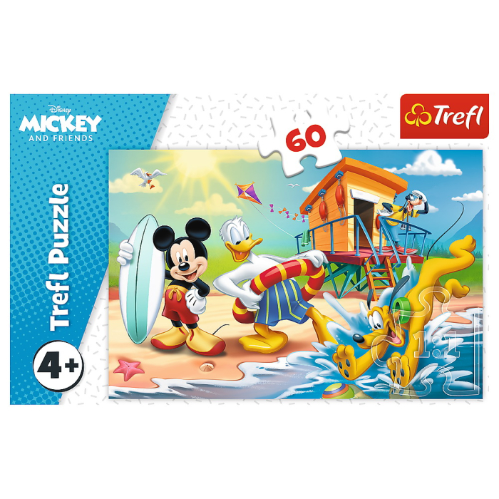 PUZZLE TREFL 60 DISTRACTIE PE PLAJA CU MICKEY MOUSE [3]