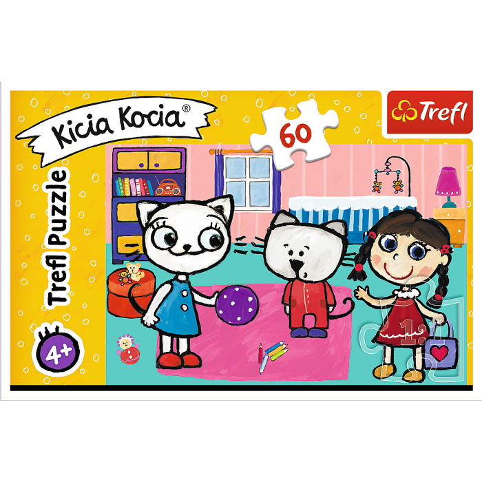 PUZZLE TREFL 60 KICIA KOCIA SI PRIETENII [3]