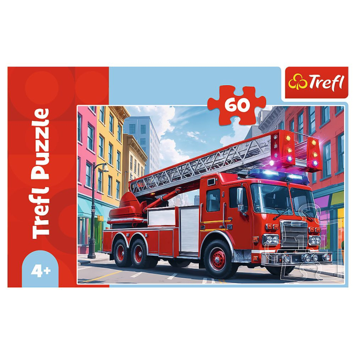 PUZZLE TREFL 60 MASINA DE POMPIERI [3]
