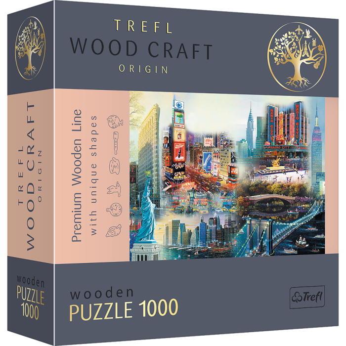 PUZZLE TREFL DIN LEMN 1000 PIESE NEW YORK [1]