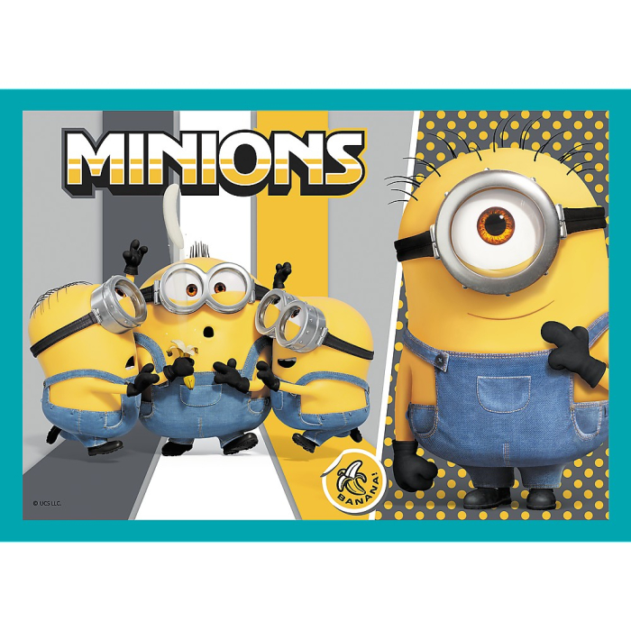 PUZZLE TREFL MINIONS 4IN1 LUMEA FERICITA A MINIONILOR [2]