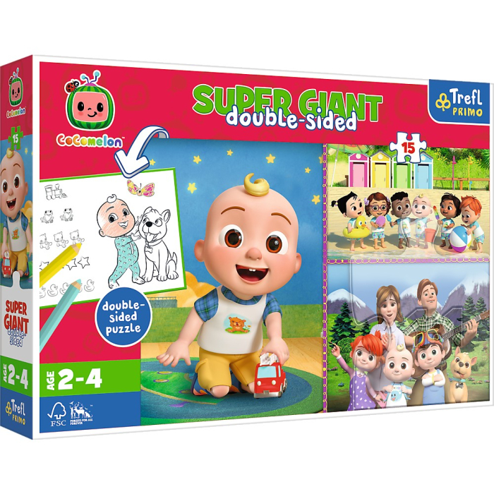 PUZZLE TREFL PRIMO SUPER GIANT 15 COCOMELON [1]