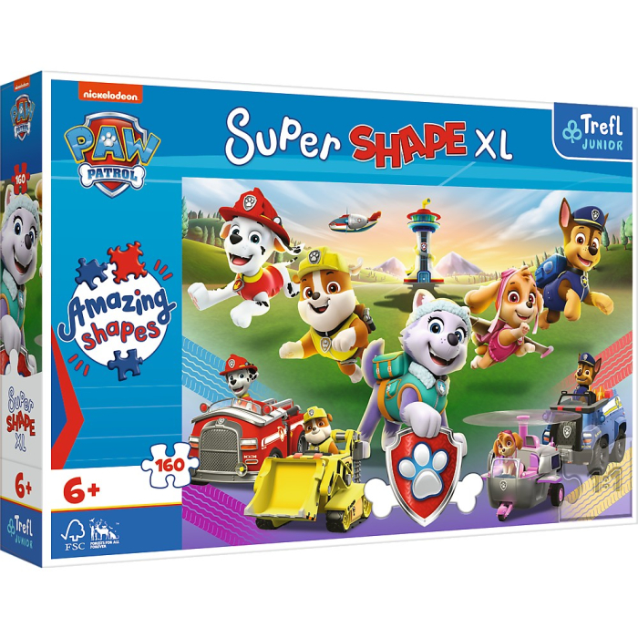 PUZZLE TREFL PRIMO SUPER SHAPE XXL 160 PATRULA CATELUSILOR [1]