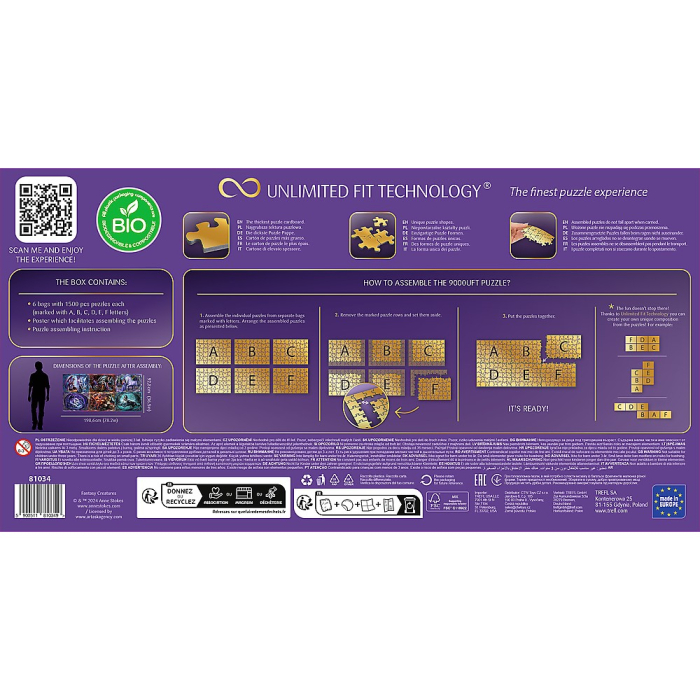 PUZZLE TREFL UFT 9000 ANNE STOKES COLLECTIONS CREATURI FANTASTICE [4]