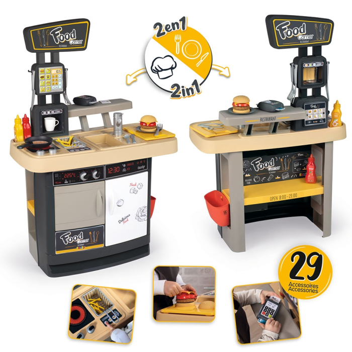 Restaurant pentru copii Smoby Food Corner negru [3]