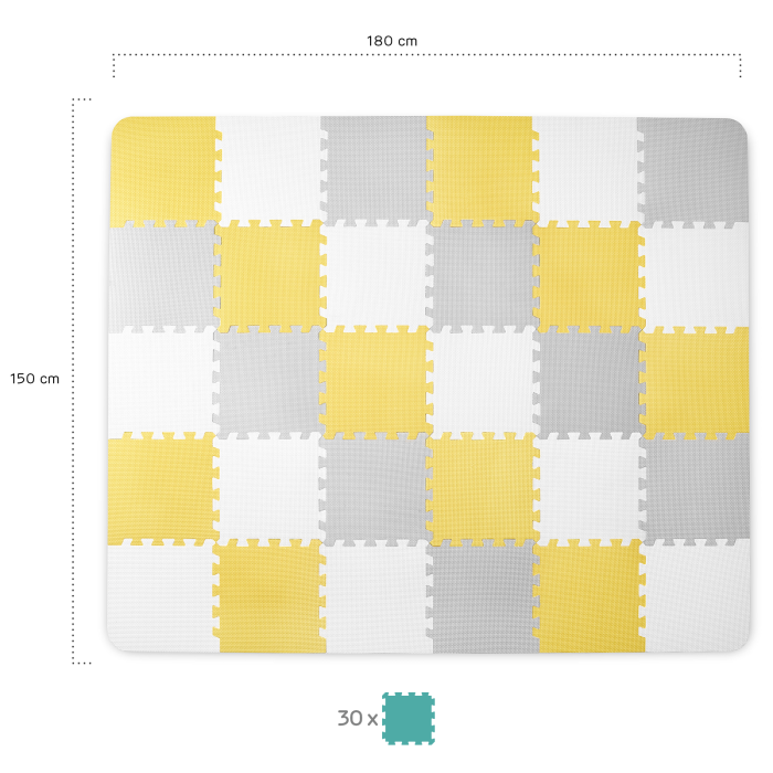 SALTEA DE JOACA KINDERKRAFT LUNO, SPUMA, YELLOW [12]