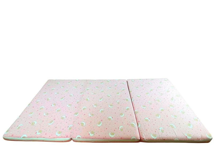 Saltea Pliabila Spuma Poliuretanica 120x60x4.5 cm - Cat on Moon Roz [2]
