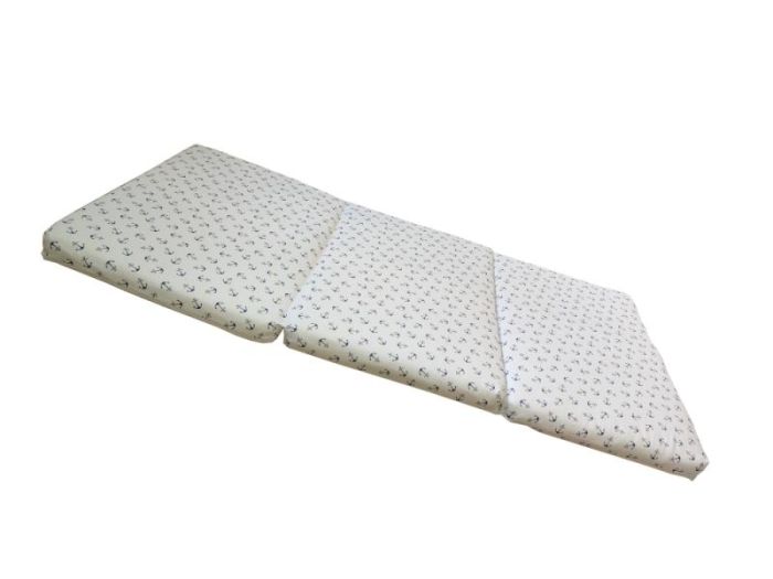 Saltea Pliabila Spuma Poliuretanica 120x60x5 cm - Ancora Alb [2]