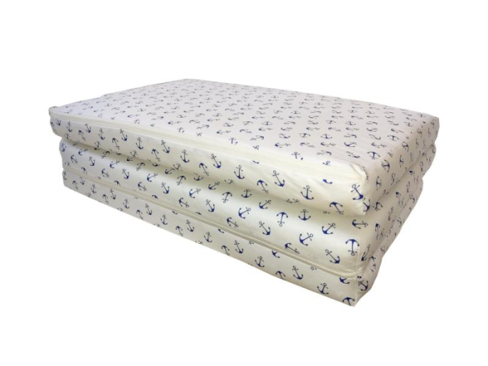 Saltea Pliabila Spuma Poliuretanica 120x60x5 cm - Ancora Alb [3]