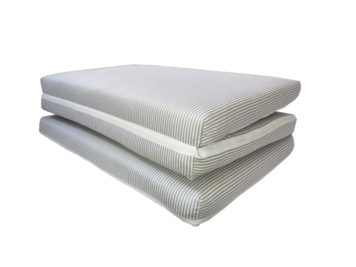 Saltea Pliabila Spuma Poliuretanica 120x60x5 cm - Dungi Gri [3]
