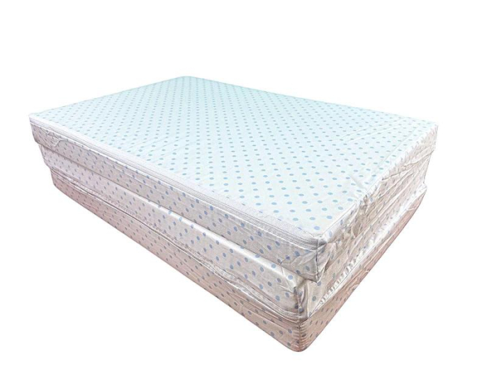 Saltea Pliabila Spuma Poliuretanica 120x60x5 cm - Light Blue Dots [3]