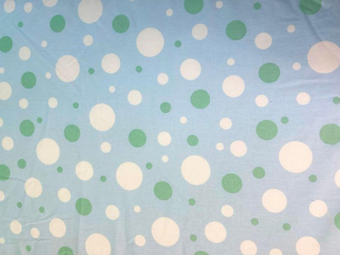 Saltea Pliabila Spuma Poliuretanica 120x60x5 cm - Light Blue with Dots [2]