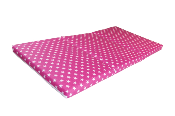Saltea Pliabila Spuma Poliuretanica 120x60x5 cm - Pink Stars Spuma [3]