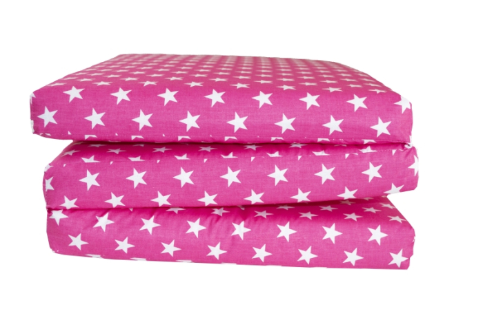 Saltea Pliabila Spuma Poliuretanica 120x60x5 cm - Pink Stars Spuma [2]