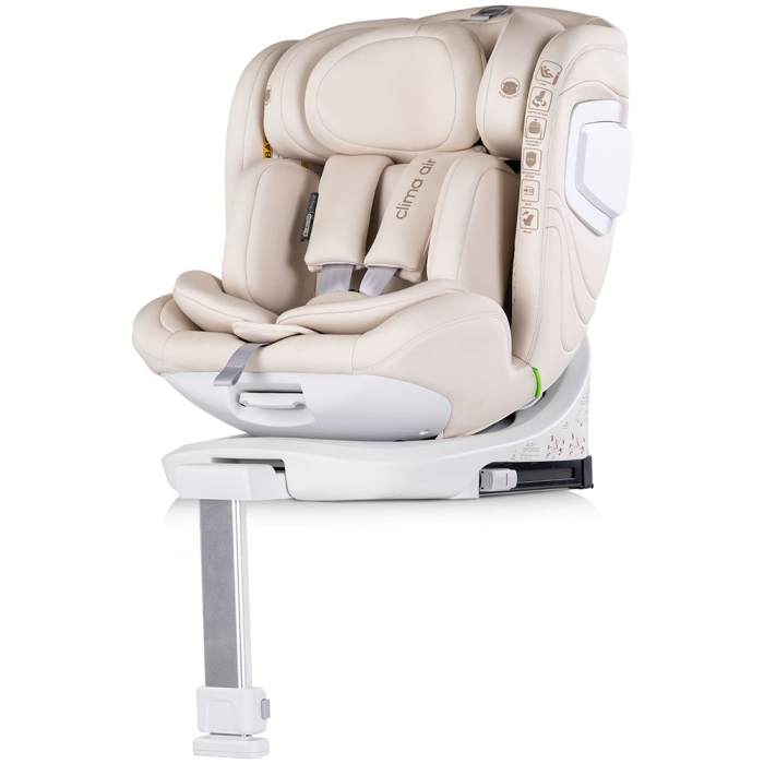 Scaun auto Chipolino Clima Air I-Size 40-150 cm cu sistem Isofix si sezut rotativ biscotta [2]