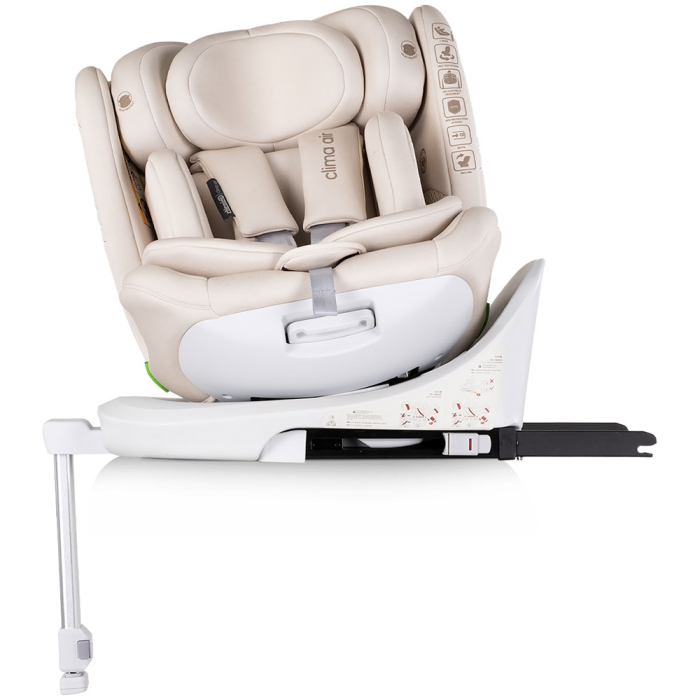 Scaun auto Chipolino Clima Air I-Size 40-150 cm cu sistem Isofix si sezut rotativ biscotta [6]