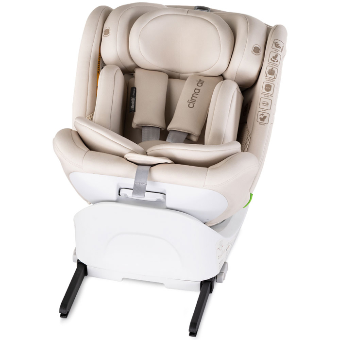 Scaun auto Chipolino Clima Air I-Size 40-150 cm cu sistem Isofix si sezut rotativ biscotta [10]