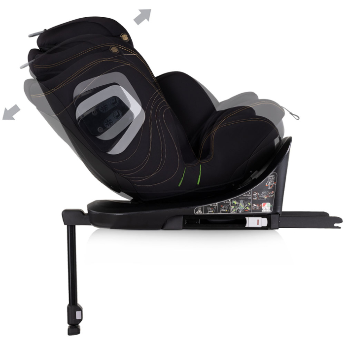 Scaun auto Chipolino Clima Air I-Size 40-150 cm cu sistem Isofix si sezut rotativ blackberry [8]