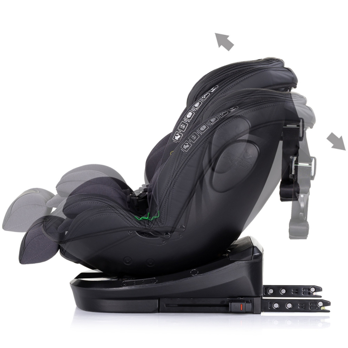 Scaun auto Chipolino Hypnotic I-Size 40-150 cm cu sistem Isofix si sezut rotativ anthracite [5]