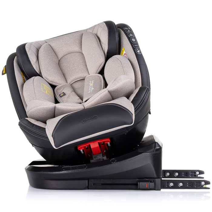 Scaun auto Chipolino Hypnotic I-Size 40-150 cm cu sistem Isofix si sezut rotativ tiramisu [6]