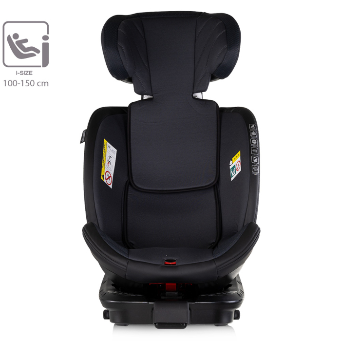 Scaun auto Chipolino Hypnotic Plus I-Size 40-150 cm cu sistem Isofix si sezut rotativ charcoal [10]