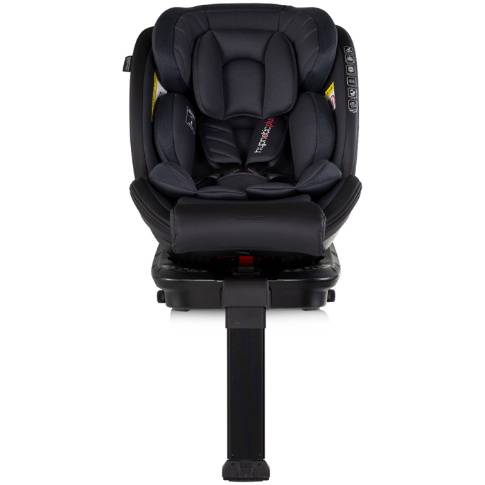 Scaun auto Chipolino Hypnotic Plus I-Size 40-150 cm cu sistem Isofix si sezut rotativ charcoal [3]