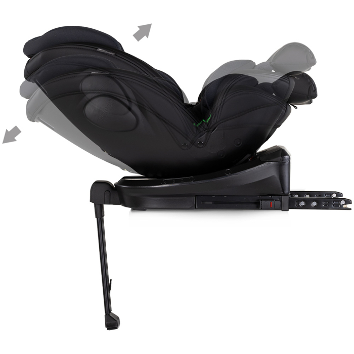 Scaun auto Chipolino Hypnotic Plus I-Size 40-150 cm cu sistem Isofix si sezut rotativ charcoal [9]