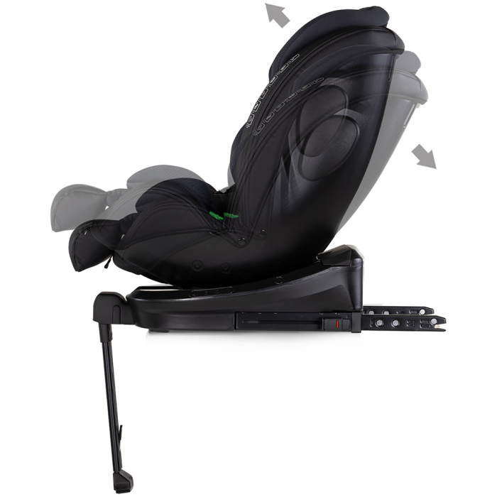 Scaun auto Chipolino Hypnotic Plus I-Size 40-150 cm cu sistem Isofix si sezut rotativ charcoal [5]