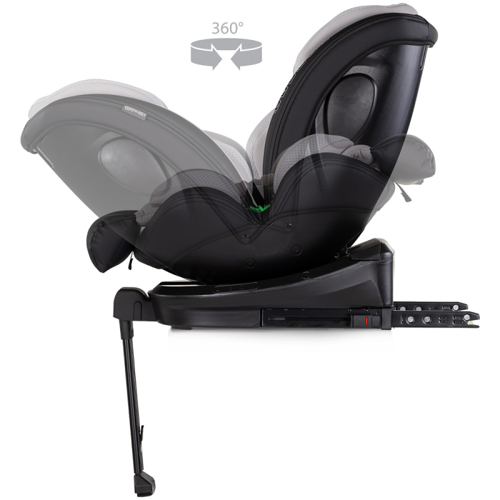 Scaun auto Chipolino Hypnotic Plus I-Size 40-150 cm cu sistem Isofix si sezut rotativ platinum [7]