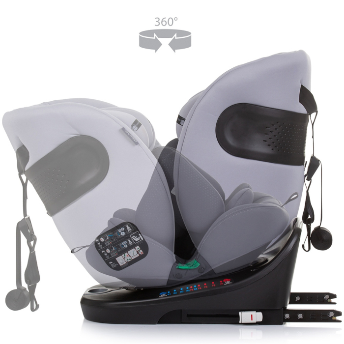 Scaun auto Chipolino Motion I-Size 40-150 cm granite cu sistem Isofix [7]