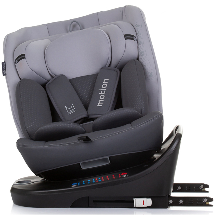 Scaun auto Chipolino Motion I-Size 40-150 cm granite cu sistem Isofix [6]