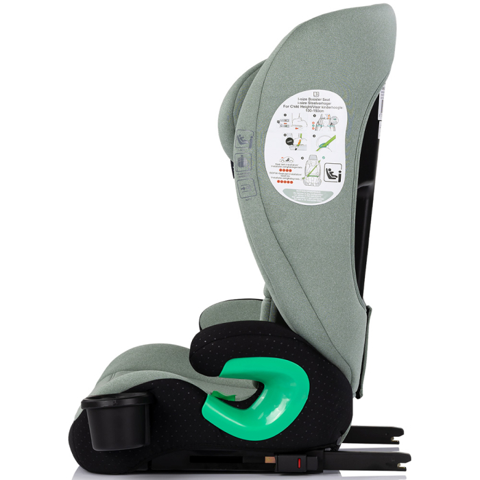 Scaun auto Chipolino Patrol I-Size 100-150 cm cu sistem Isofix matcha [4]