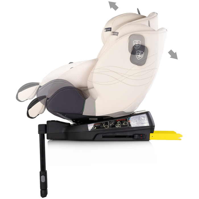 Scaun auto Chipolino Premium I-Size 40-150 cm cu sistem Isofix biscotta [5]