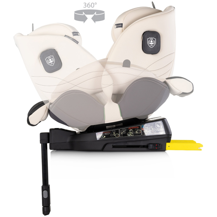 Scaun auto Chipolino Premium I-Size 40-150 cm cu sistem Isofix biscotta [7]