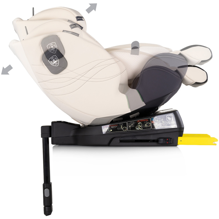 Scaun auto Chipolino Premium I-Size 40-150 cm cu sistem Isofix biscotta [8]