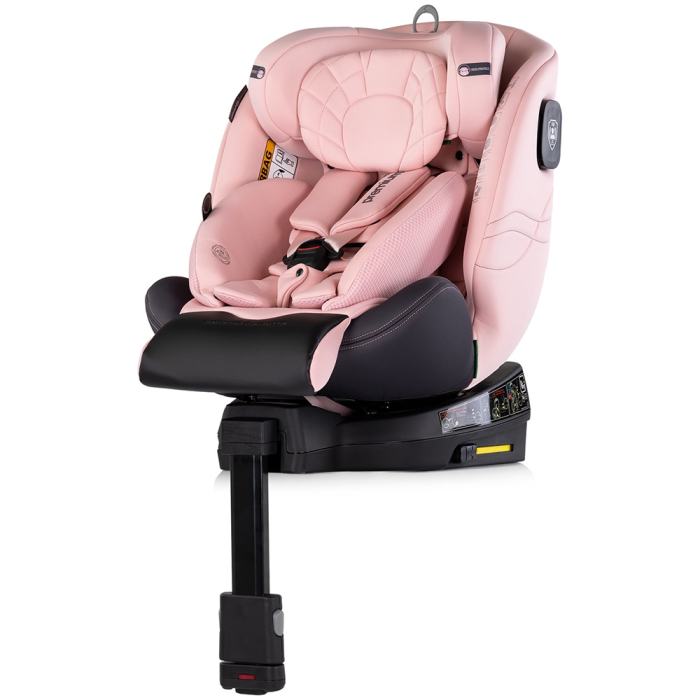 Scaun auto Chipolino Premium I-Size 40-150 cm cu sistem Isofix pink marshmallow [2]