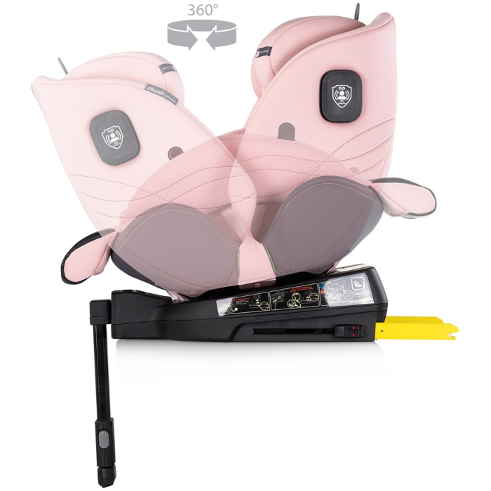 Scaun auto Chipolino Premium I-Size 40-150 cm cu sistem Isofix pink marshmallow [7]