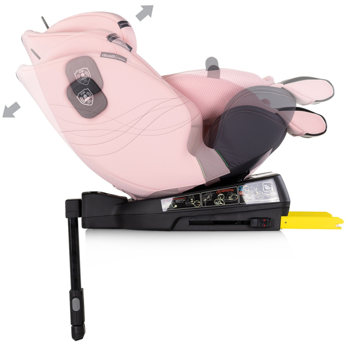 Scaun auto Chipolino Premium I-Size 40-150 cm cu sistem Isofix pink marshmallow [8]