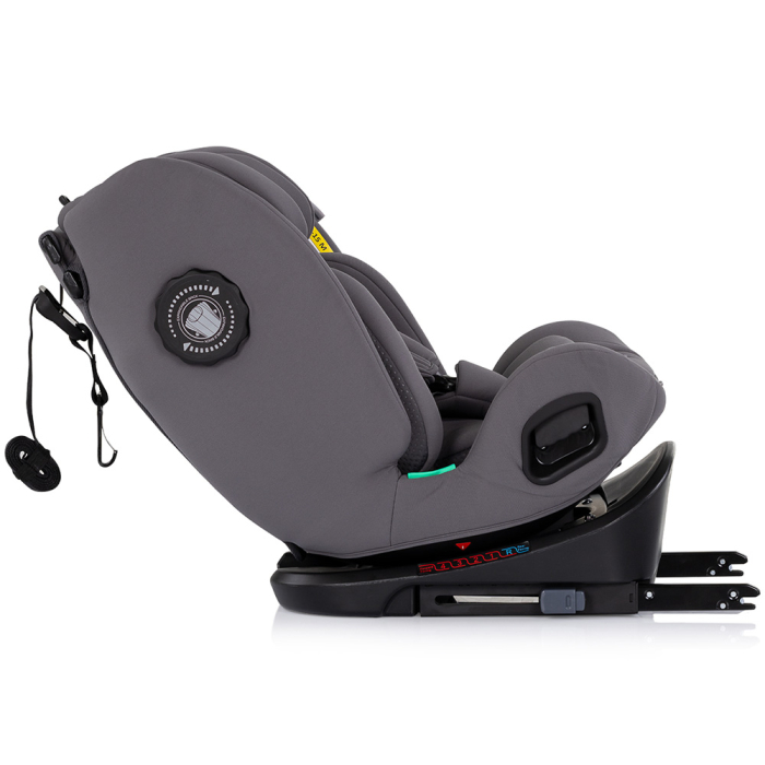 Scaun auto Chipolino Techno iGrow I-Size 40-150 cm cu sistem Isofix si sezut rotativ charcoal [9]