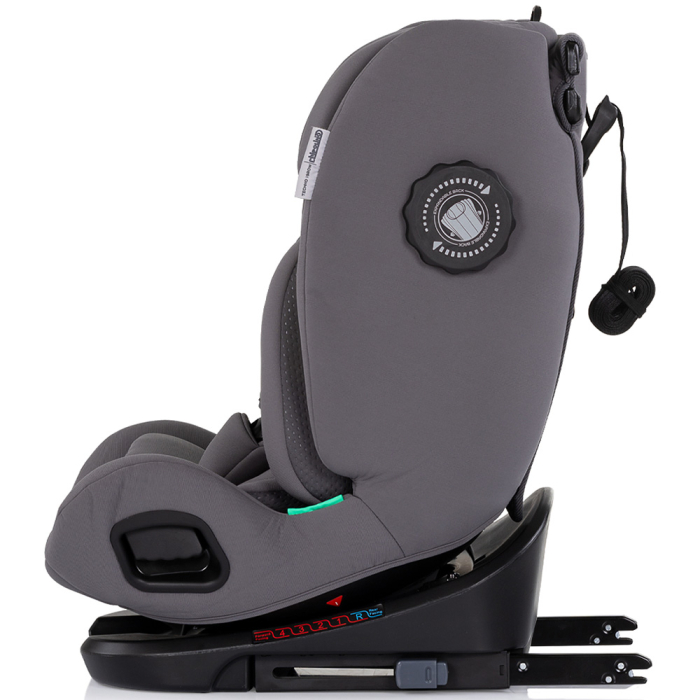 Scaun auto Chipolino Techno iGrow I-Size 40-150 cm cu sistem Isofix si sezut rotativ charcoal [5]