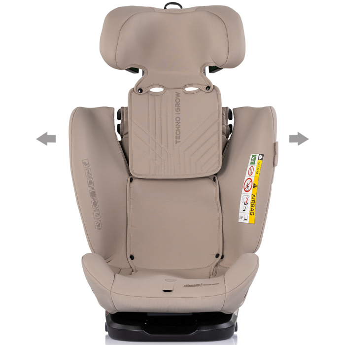 Scaun auto Chipolino Techno iGrow I-Size 40-150 cm cu sistem Isofix si sezut rotativ latte [4]