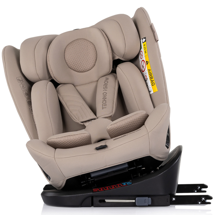 Scaun auto Chipolino Techno iGrow I-Size 40-150 cm cu sistem Isofix si sezut rotativ latte [7]