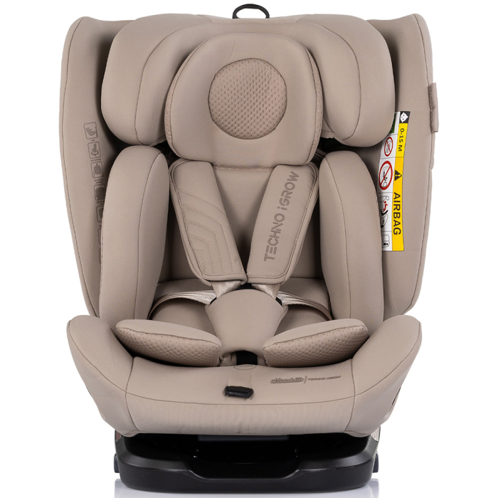 Scaun auto Chipolino Techno iGrow I-Size 40-150 cm cu sistem Isofix si sezut rotativ latte [2]