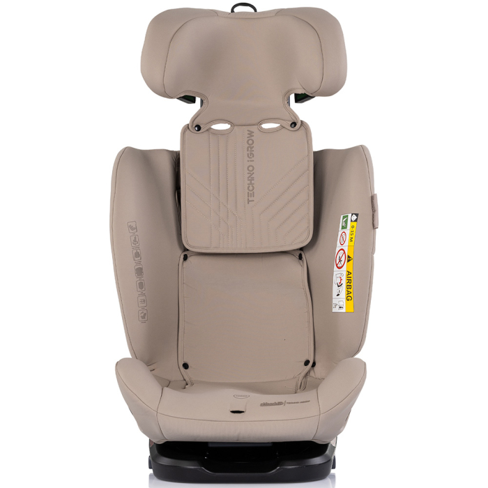 Scaun auto Chipolino Techno iGrow I-Size 40-150 cm cu sistem Isofix si sezut rotativ latte [3]