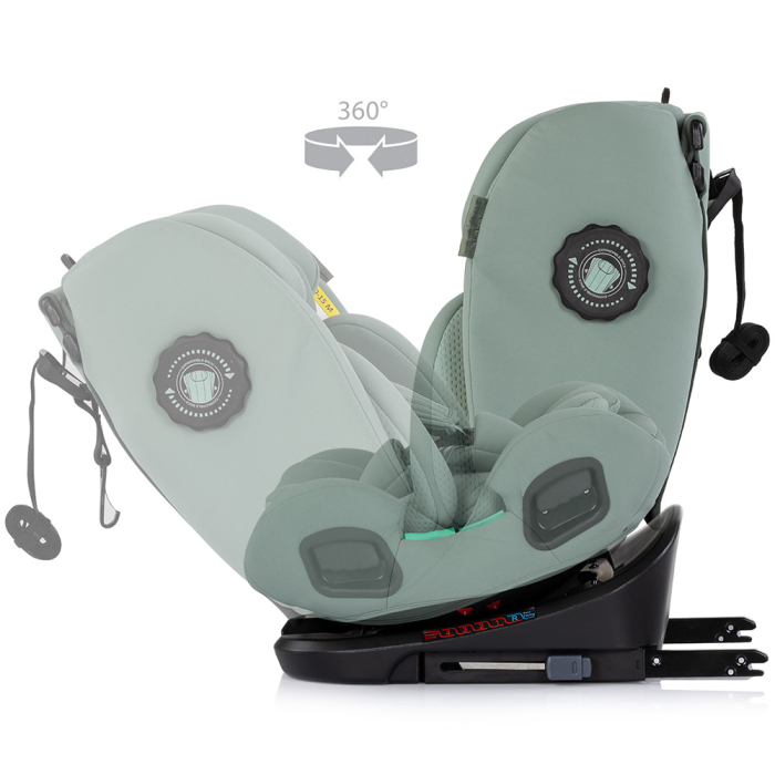 Scaun auto Chipolino Techno iGrow I-Size 40-150 cm cu sistem Isofix si sezut rotativ matcha [8]