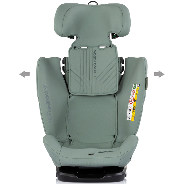 Scaun auto Chipolino Techno iGrow I-Size 40-150 cm cu sistem Isofix si sezut rotativ matcha [4]