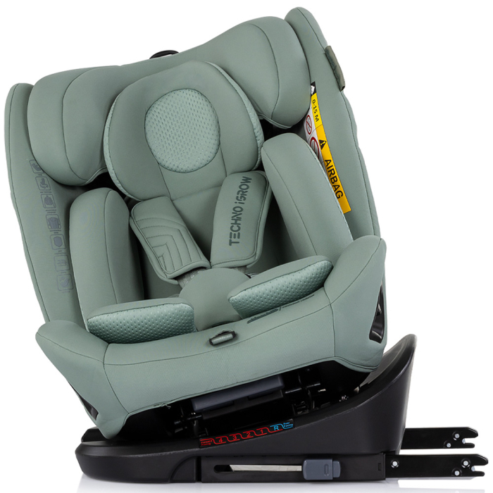 Scaun auto Chipolino Techno iGrow I-Size 40-150 cm cu sistem Isofix si sezut rotativ matcha [7]