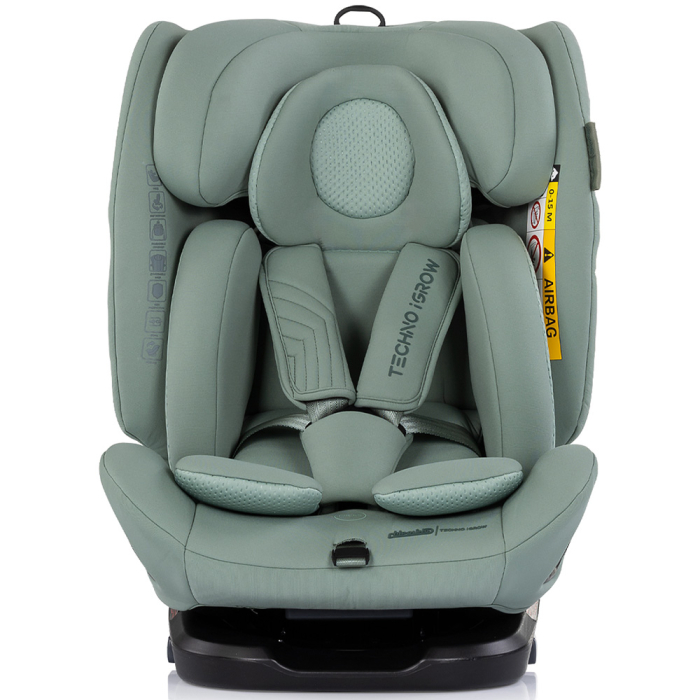 Scaun auto Chipolino Techno iGrow I-Size 40-150 cm cu sistem Isofix si sezut rotativ matcha [2]