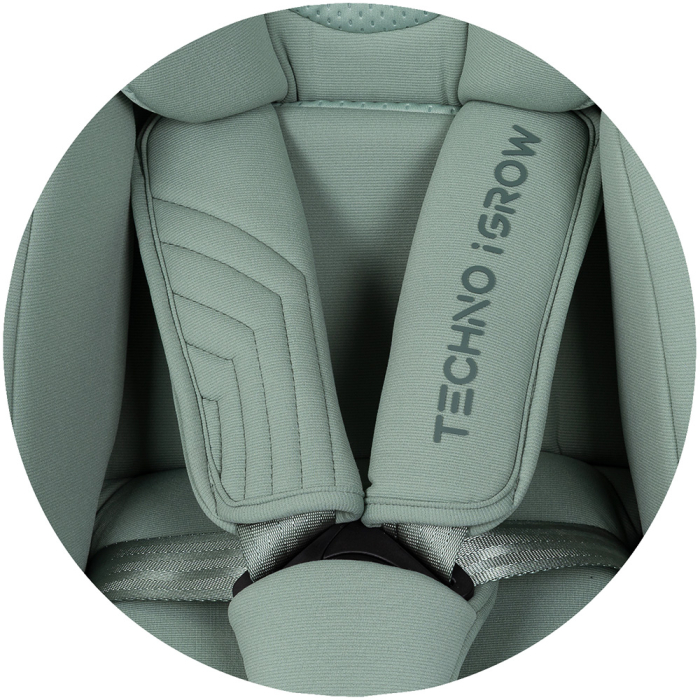Scaun auto Chipolino Techno iGrow I-Size 40-150 cm cu sistem Isofix si sezut rotativ matcha [12]
